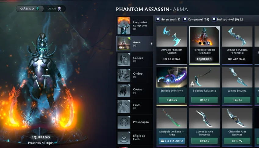 Conta ~6000 Mmr, 10.5K Behavior + Arcanas E Item Único Ti14
