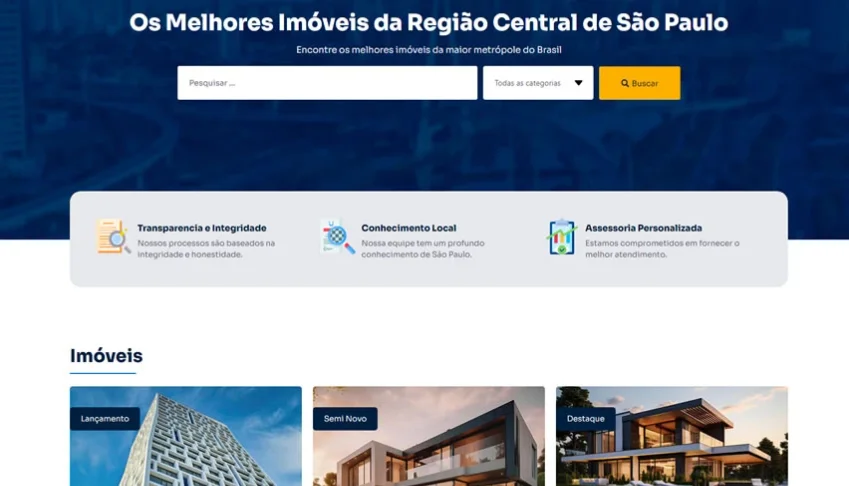 Template Site Imobiliária 2.0 - Wordpress + Elementor