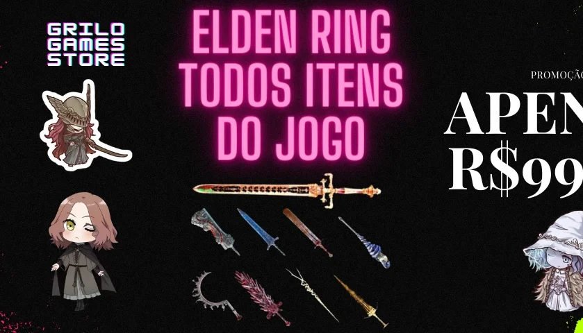 Elden Ring - Todos Os Itens Do Jogo PC - STEAM