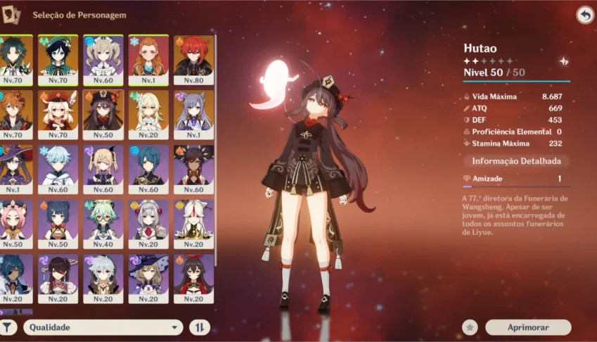 Conta Genshin Impact, 8 Personagens 5* + 3 Armas 5*