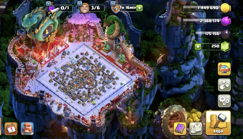 Conta clash os clans CV 18 full