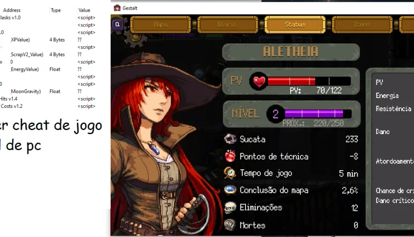 Cheats tables Gestalt: Steam & Cinder