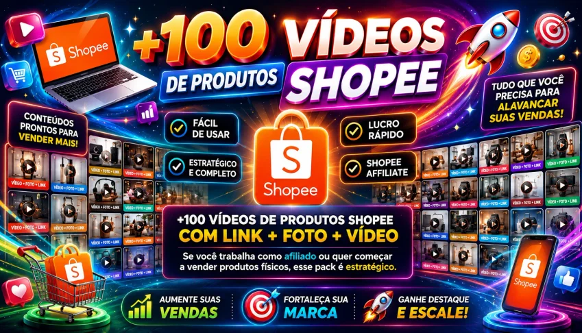 AFILIADO - Pack De Vídeos para que ajudará você a criar seus