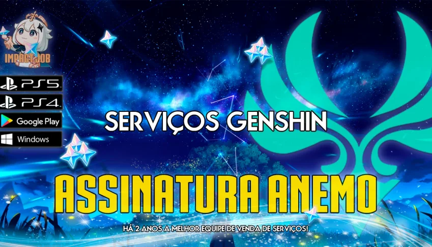 Serviços Genshin - Assinatura Mensal Anemo