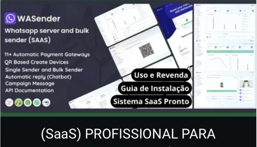 Saas Profissional Para Wh4ts4pp Wasender V3.5 2024