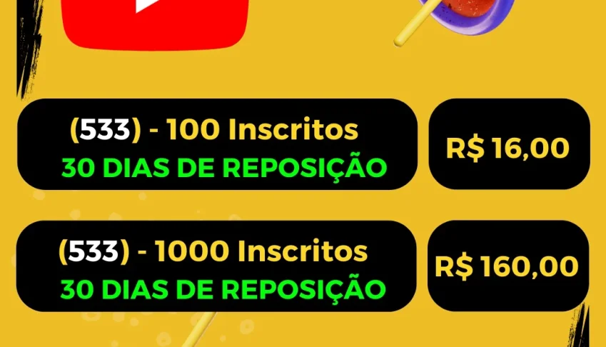 🔥🚀 Inscritos MUNDIAL ( SEM QUEDAS ) ( 30 DIAS REPOSIÇÃO )