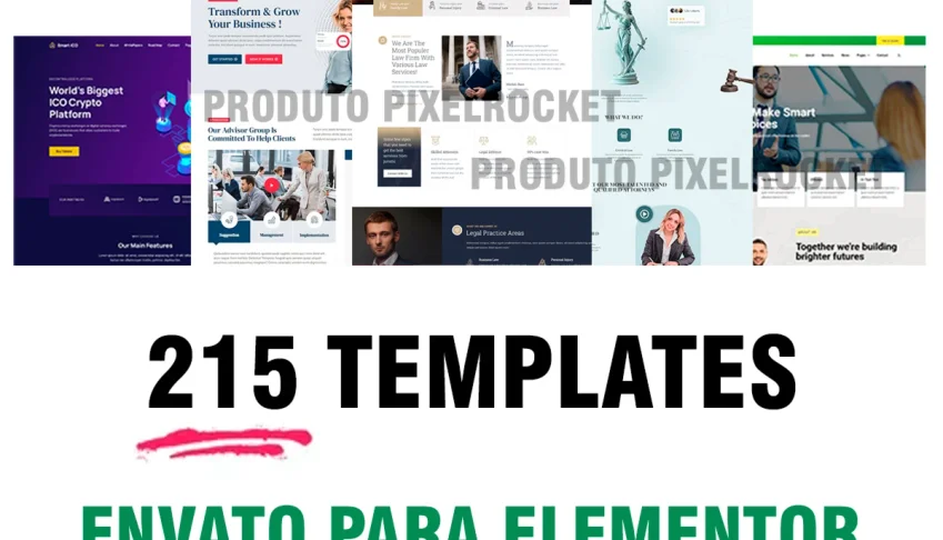 215 Templates Elementor Pro - Finanças E Direito