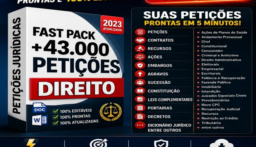Petições Jurídicas +43.000 Modelos - Download Imediato