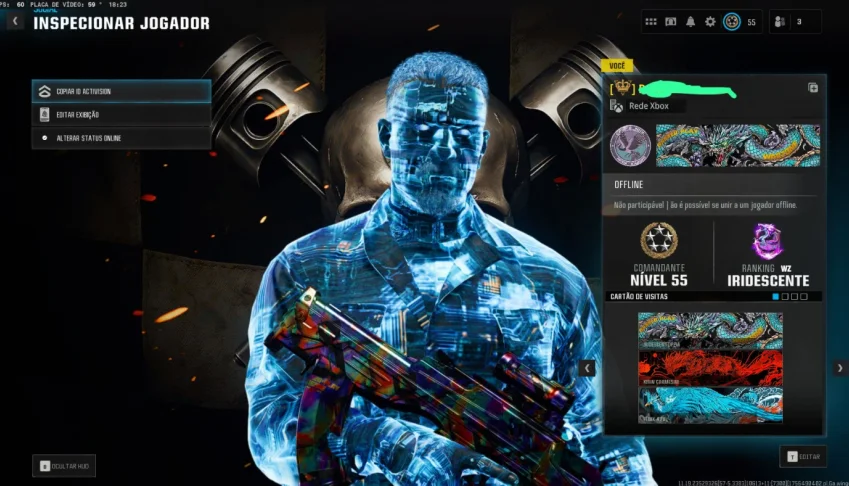 Conta Level 55 Iris + Blackcell 100% + 2100 Cp No Xbox