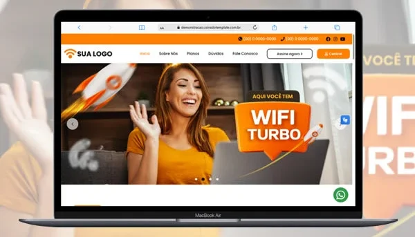 Template para Provedor de Internet Editável