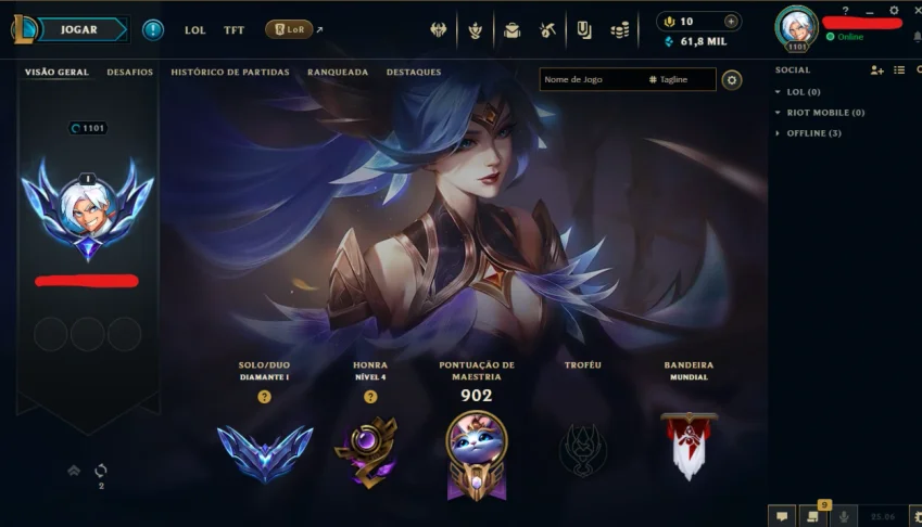 League Of Legends Conta | Todos Os Campões | 450 Skins