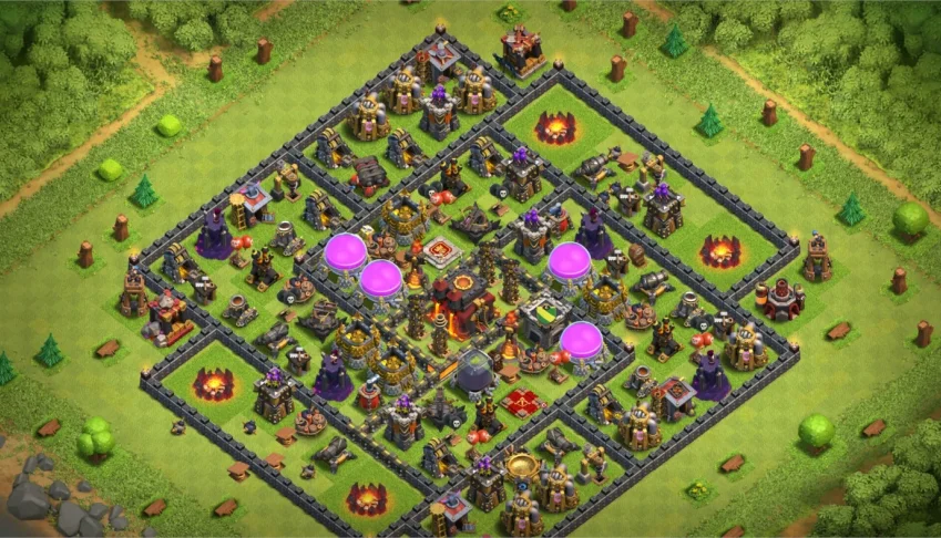 2 conta Clash of clans cv 10