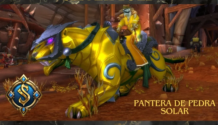 Montaria Pantera De Pedra Solar Wow