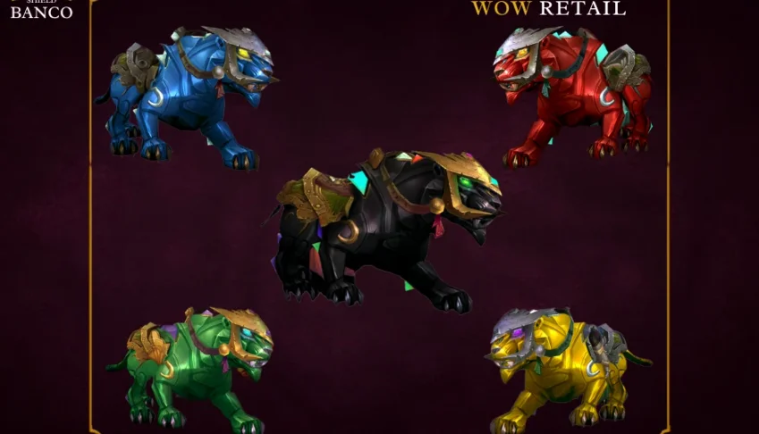 Montarias Wow - PACK de 5 Panteras