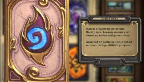 Cardback Chama De Dalaran - Rarissimo!! Conta De Hearthstone