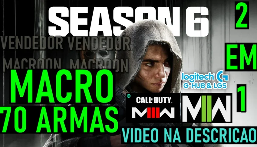 Macro Warzone 3 + Mw 2 - Mouses Logitech (Vitalicio)