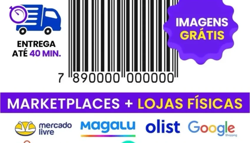 Gerador 1000 Códigos De Barras Ean 13 789 Para Marketplace