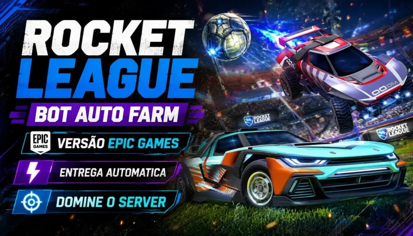 🚗 Bot Farm Xp Rocket League - Automático Epic Games 🚀