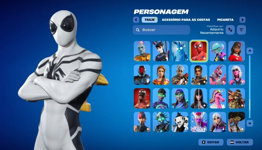 Conta Fortnite | 190 Skins | Spider-Man | Entrega automática
