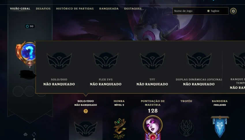 Conta de League of Legends