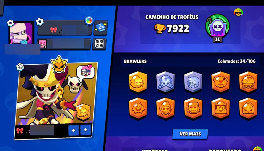 Conta Brawl stars 8000 troféus