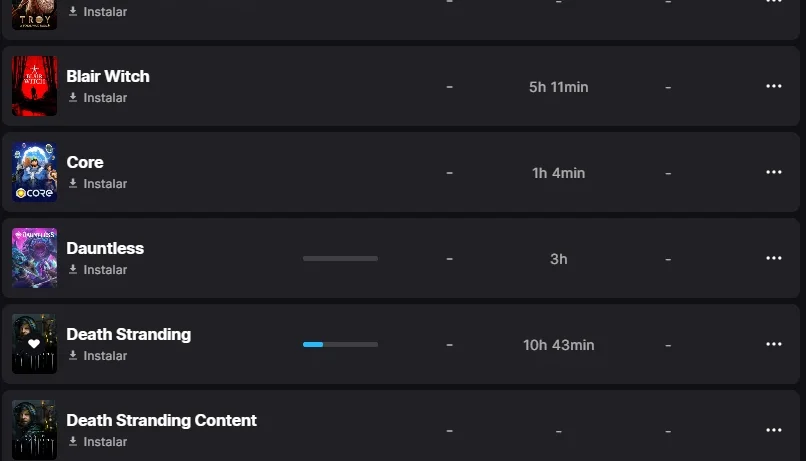 Conta Epic games com diversos jogos