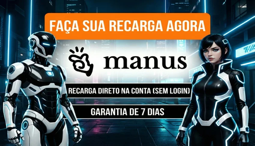 Recarga de 3000 Créditos Manus Ai | Envio Na Sua Conta