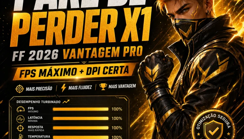 Pare de Perder X1 | FF 2026 FPS + DPI Sem App