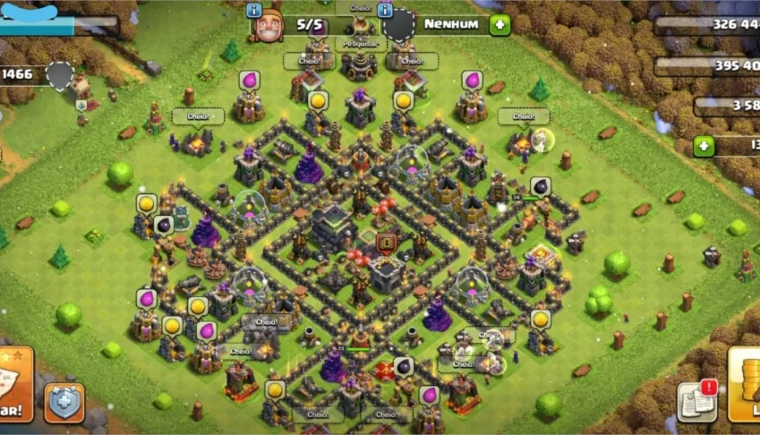 Clash Of Clans CV9 FULL - 5 Construtores