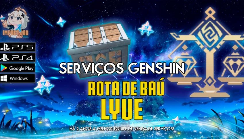 Serviços Genshin - Coleta de baús lyue 