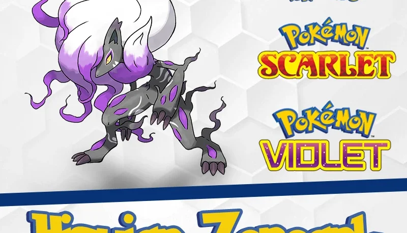 Hisuian Zoroark ou Zorua Shiny 6IVs - Pokémon Scarlet Violet