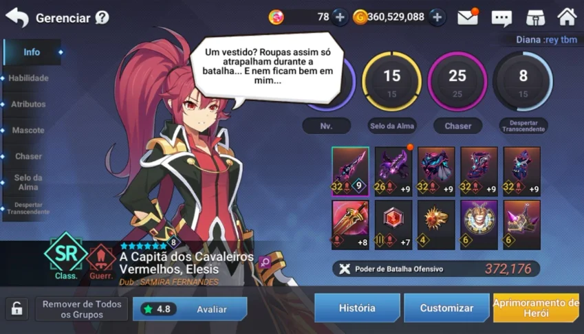 Grand chase mobile conta