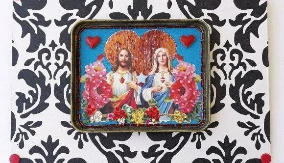 Quadro Latinha -Sagrados Corações