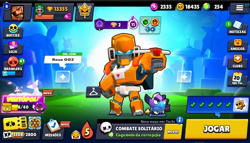 Conta Ultra Rara Com Muitas Skins Brawl Stars