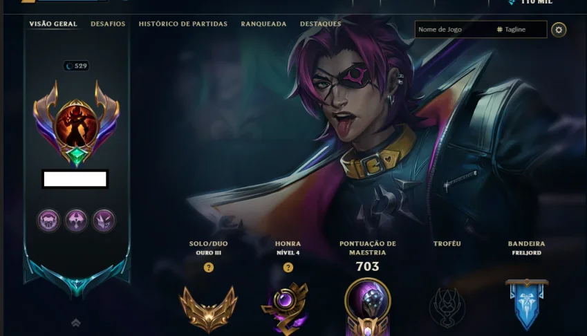 Conta Com 444 Skins, Único Dono!