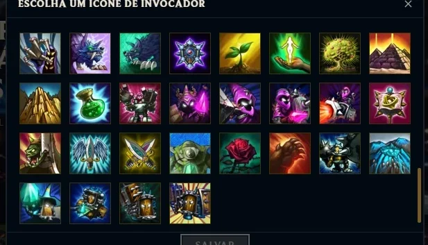 Com 73 Skins, Todos Campeoes, Icones Raros e Diamond 4