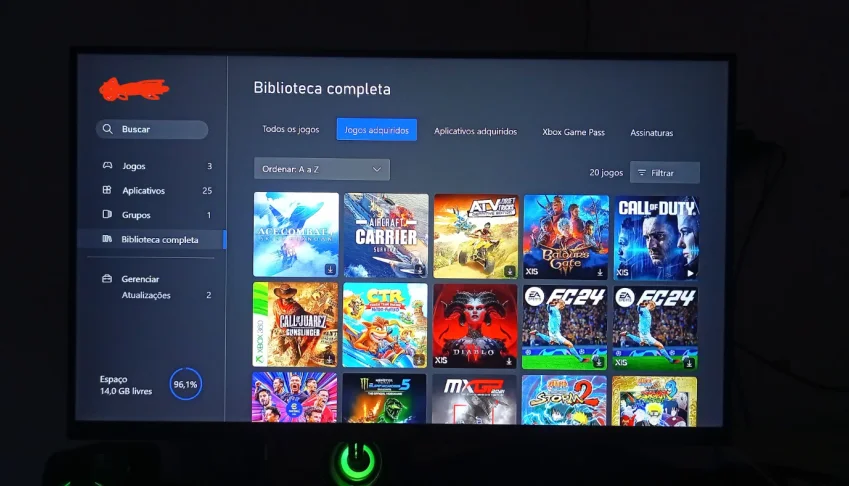 Conta Xbox com vários jogos