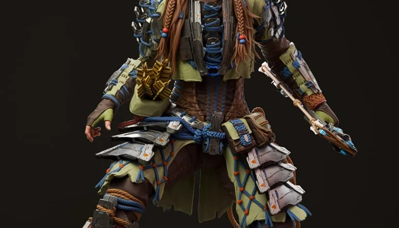 Aloy Horizon Playstation 3d stl