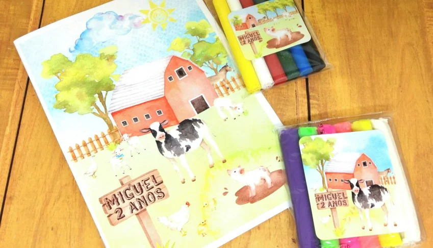 Kit Colorir e Modelar Fazendinha com Revista G