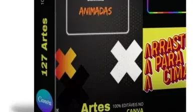127 Caixinhas Animadas + Objetos Canva