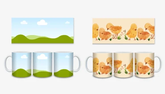 8 Mockups para Caneca - Use no Canva Sem Complicações