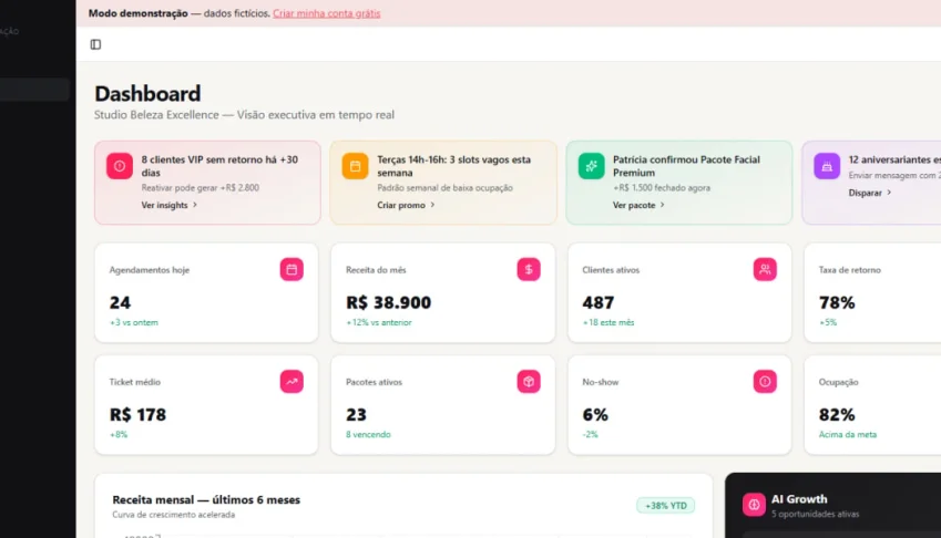 BeautyFlow – Plataforma Inteligente para Gestão de Clínicas