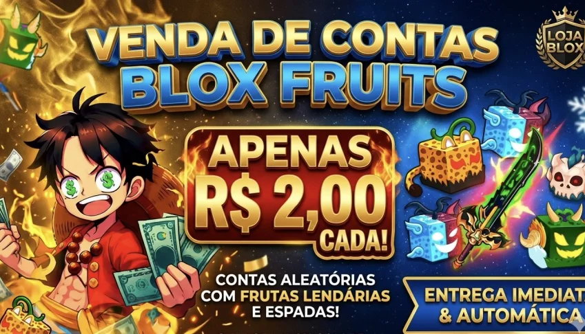 [+BARATO] [+TOP] Contas Variadas com Frutas e LVL 1000+