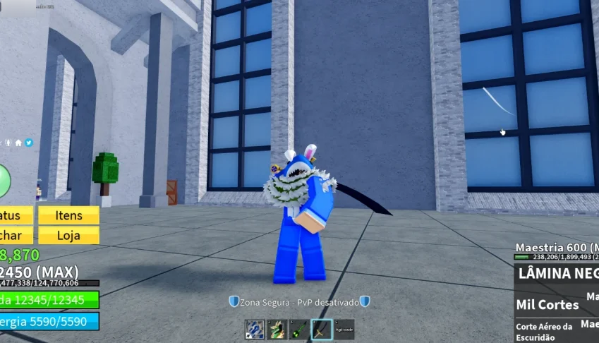 Lvl Max, 5 Frutas Perm | Dragon | Dark Blade | 5 Gamepass