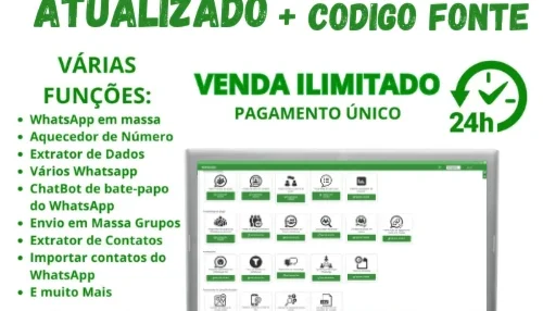 Wasender nova versão, envie mensagens em massa no Whatzapp