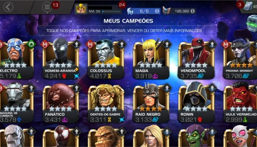 Conta Marvel Torneio de Campeões