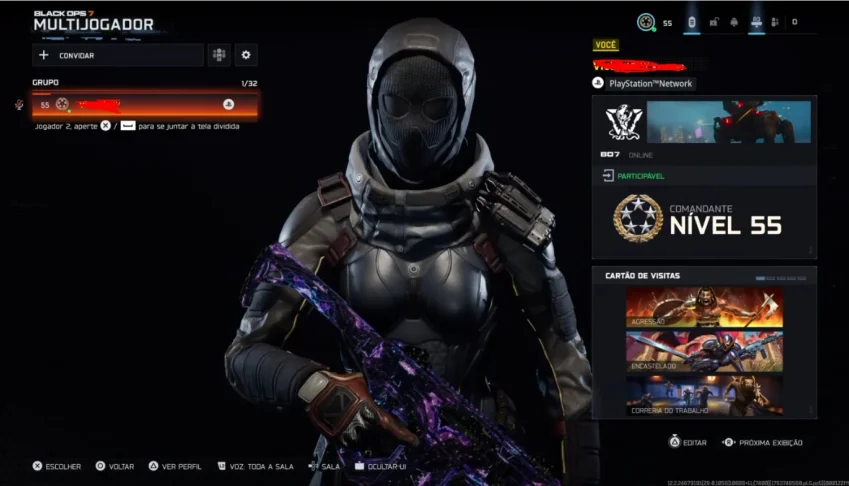 Contas Warzone BO7 Upadas Level 55 + Armas Metas + Full aces