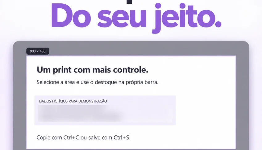 capturaFol — Captura de tela com desfoque para Windows