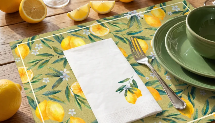 Guardanapo de Papel Limão Siciliano (12 unidades)