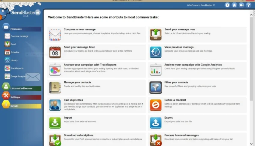 Sendblaster, Email Marketing, Envio De Email Em Massa